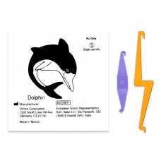 Ormco Dolphin резиновая тяга для брекетов Дельфин 5/16" (7,94 мм) 3 Oz с крючками для фиксации