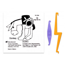 Ormco Donkey резиновая тяга для брекетов Осел 1/2" (12,7 мм) 3,5 Oz с крючками для фиксации