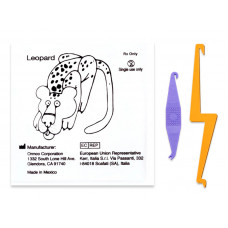 Ormco Leopard резиновая тяга для брекетов Леопард 1/4" (6,35 мм) 8 Oz с крючками для фиксации