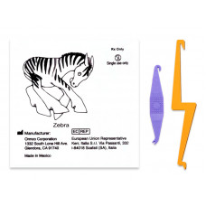 Ormco Zebra резиновая тяга для брекетов Зебра 5/16" (7,94 мм) 4,5 Oz с крючками для фиксации